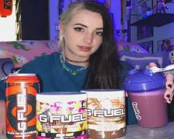 She promotes various brands like G Fuel through her Instagram and YouTube channel.